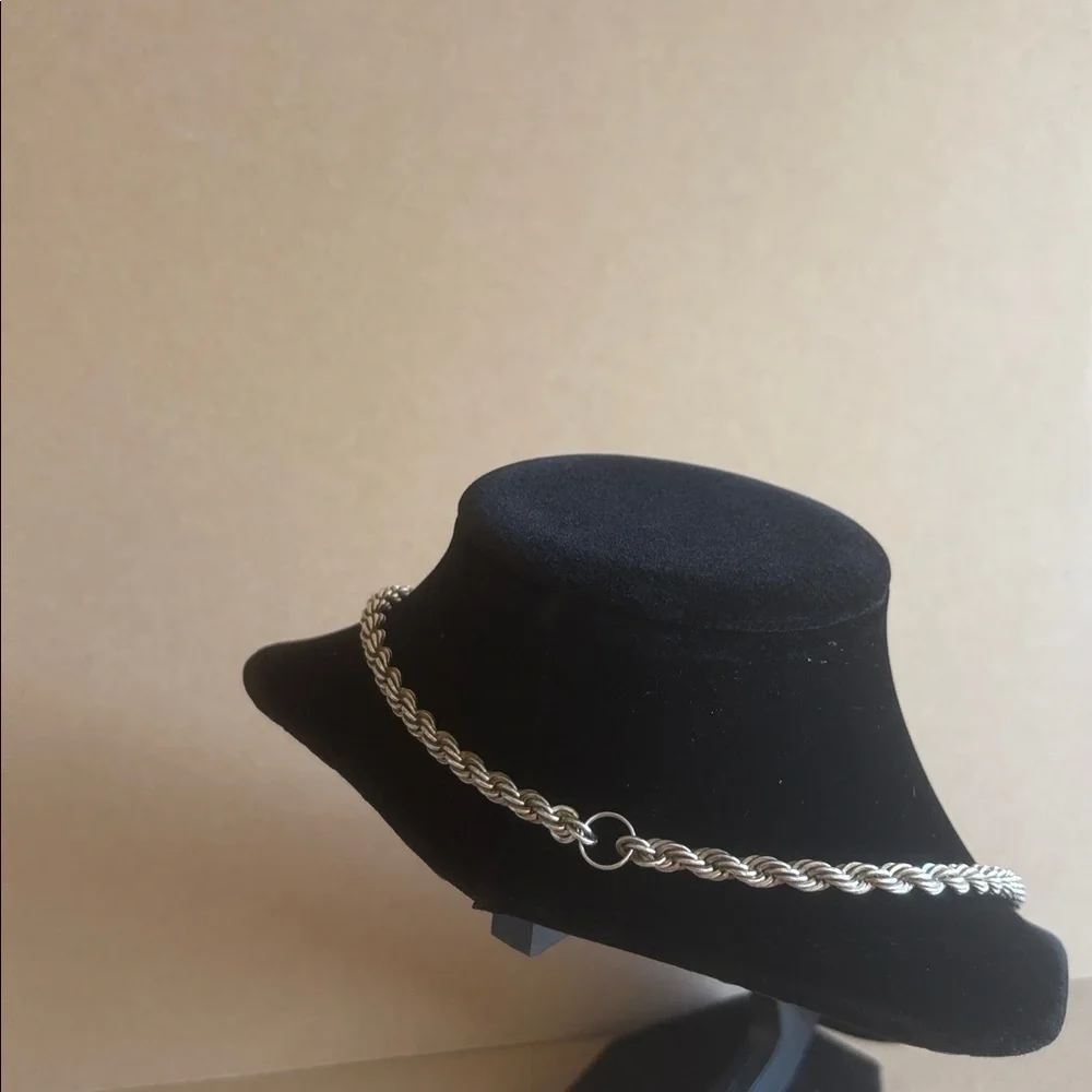 Silver Rope Chain Necklace stainless steel